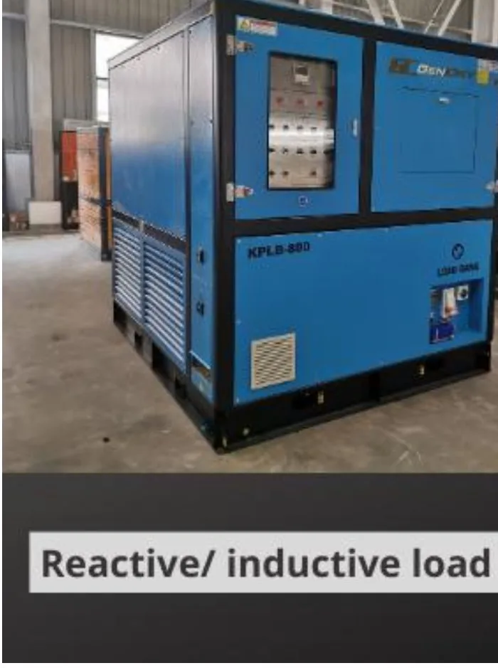 Load bank equipment on an industrial site