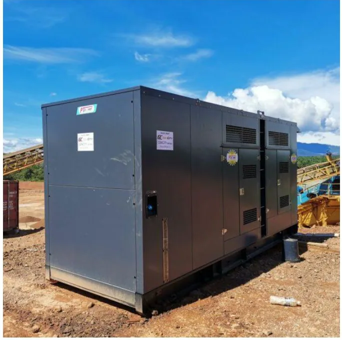 Canopy generator deployed at an industrial site